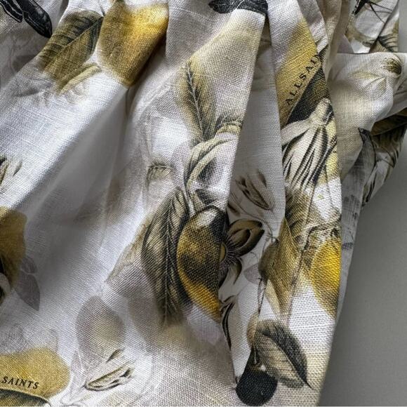 NWT AllSaints Colette Soleil Cutout Linen Minidress - Picture 12 of 16